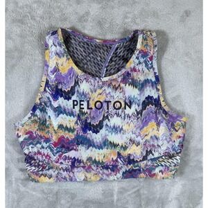Peloton Sports Bra Womens 2XL Multicolor Geometric Keyhole Back Performance